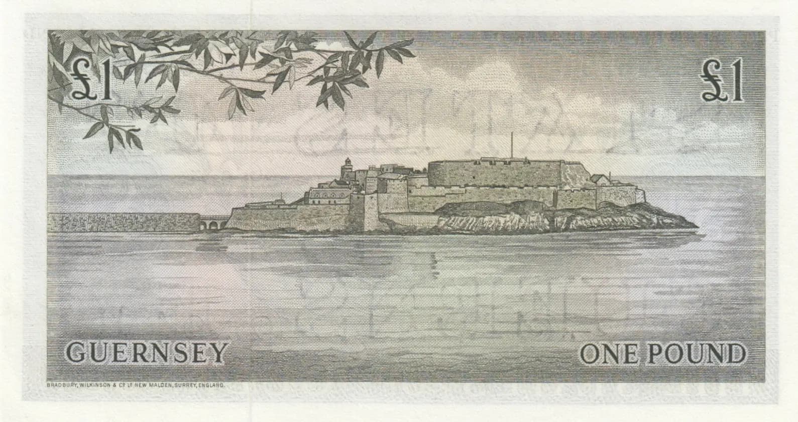 1 pound 1969 from Guernsey, P-45b (1969) — image 2