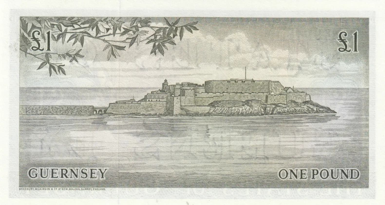 1 pound 1969 from Guernsey, P-45c (1969) — image 2