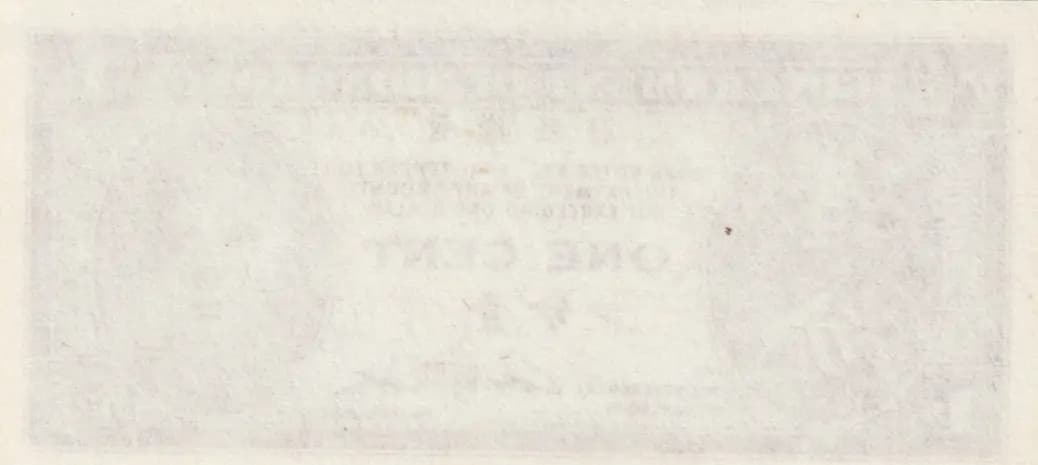 1 cent 1945 from Hong Kong, P-321 (1945) — image 2