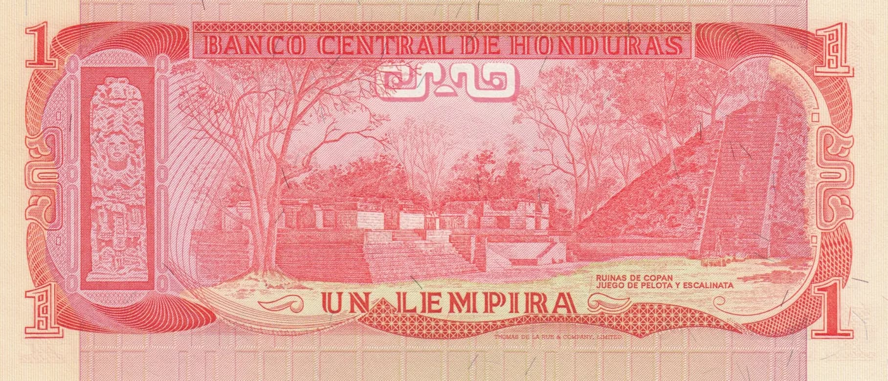 1 lempira 1978 from Honduras, P-62 (1978) — image 2