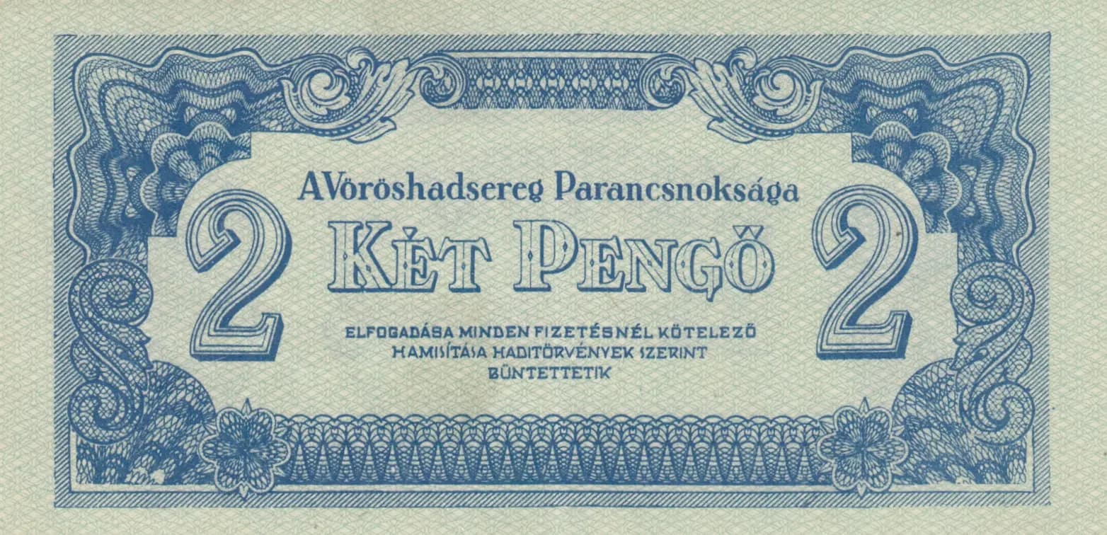 2 pengö 1944 from Hungary, P-M3 (1944) — image 2