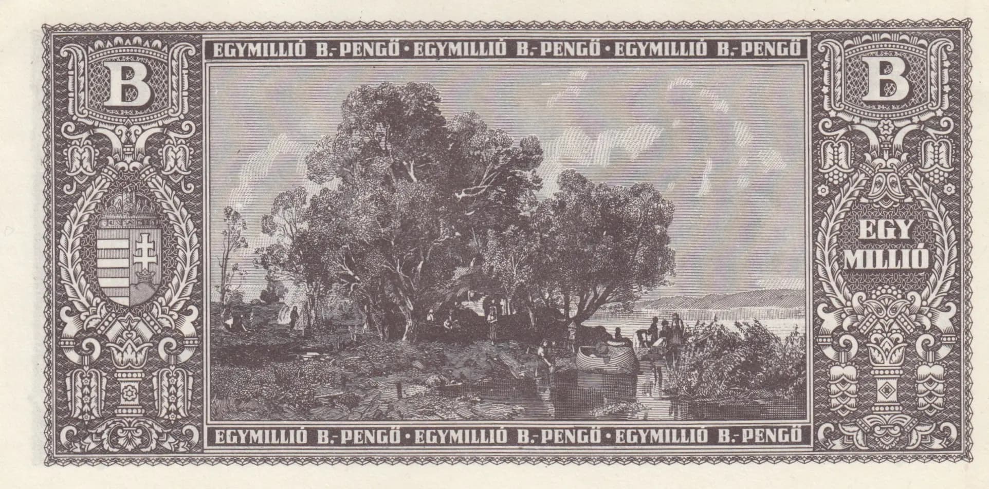 1 000 000 B- pengö 1946 from Hungary, P-134 (1946) — image 2