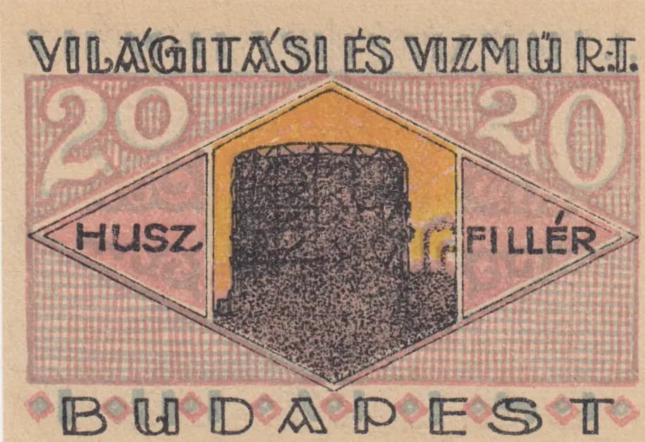 20 filler 1920 from Hungary, P-unlisted (1920) — image 2