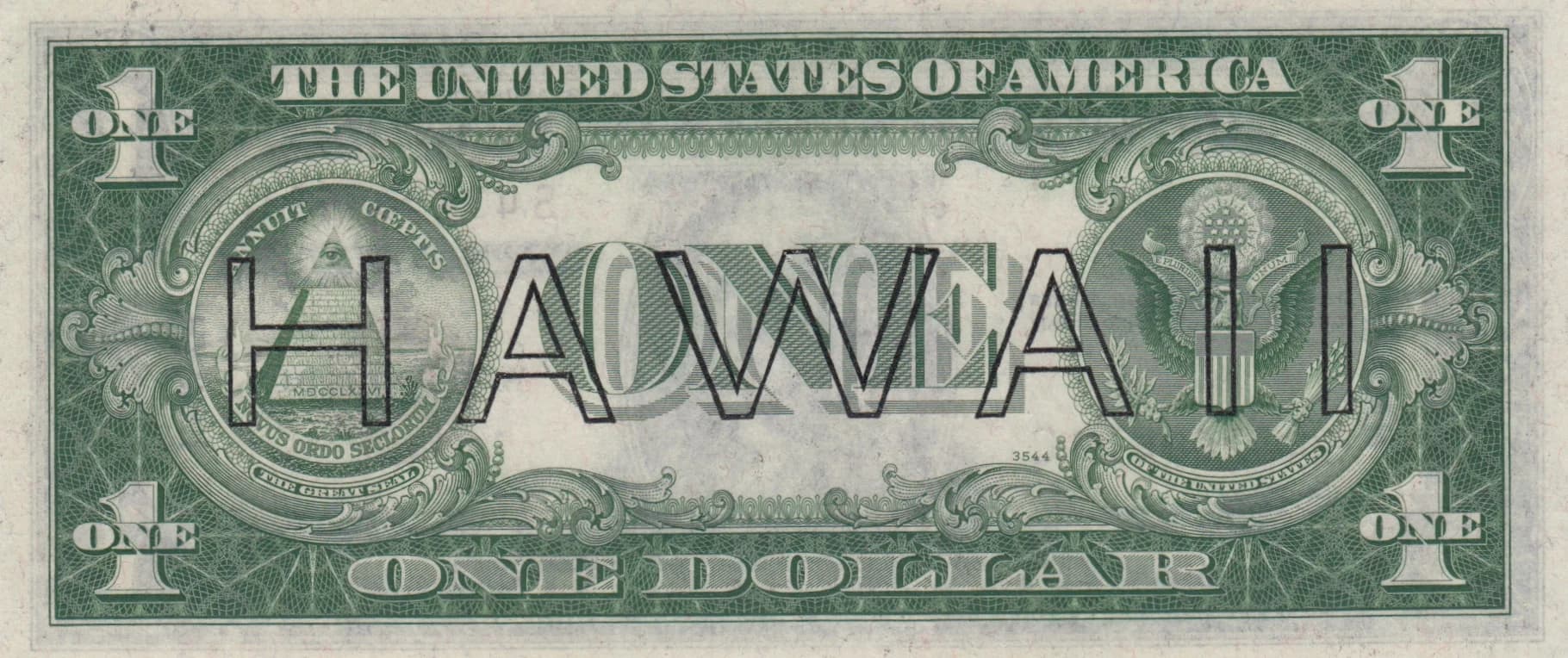 1 dollar 1942 from Hawaii, P-36a (1942) — image 2