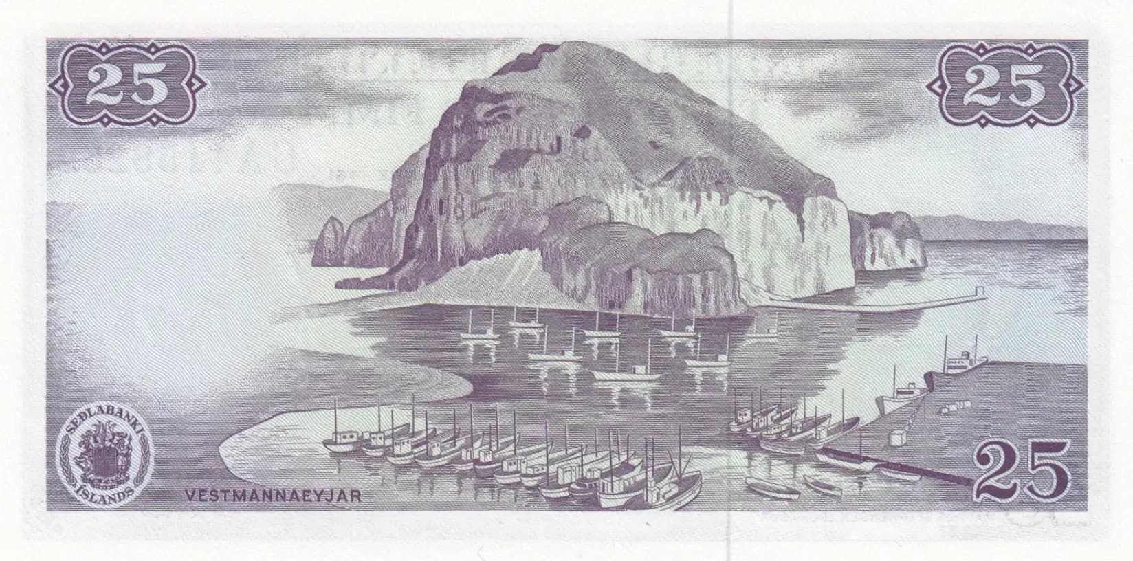 25 kronur 1961 from Iceland, P-43 (1961) — image 2