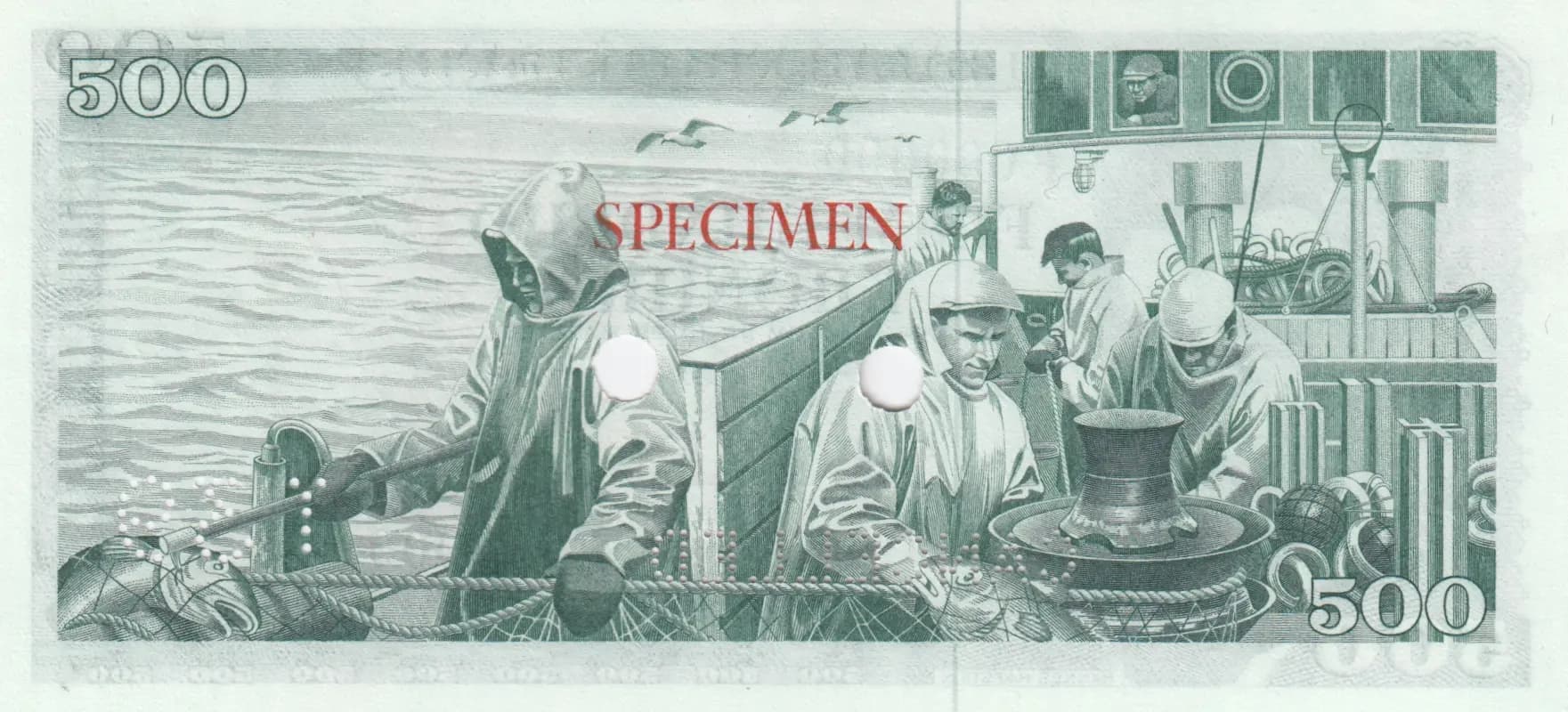 500 kronur 1961 specimen from Iceland, P-45s (1961) — image 2