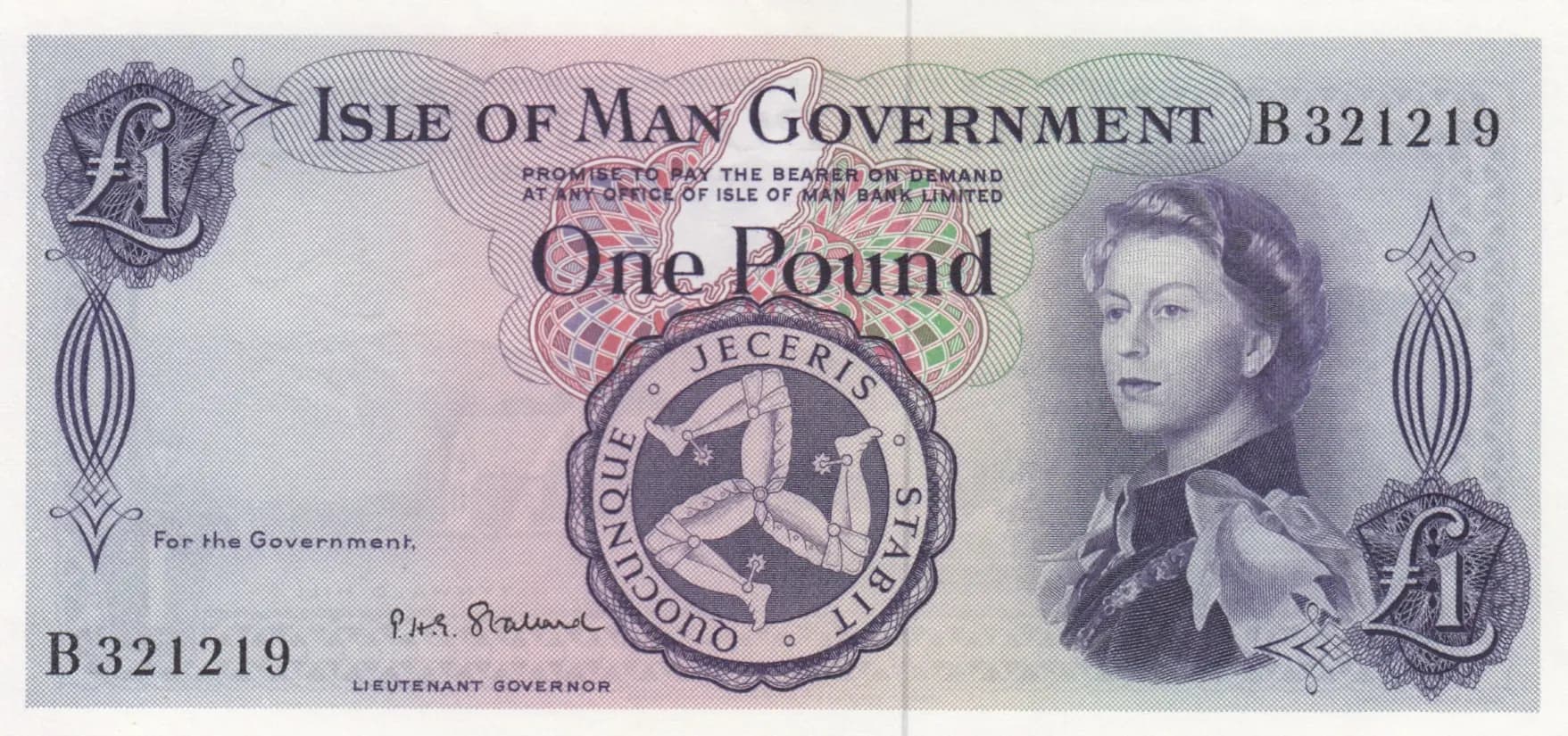 1 pound 1967 from Isle of Man, P-25b