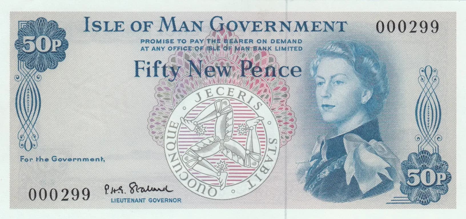 50 new pence 1971 from Isle of Man, P-27 (1971) — image 1