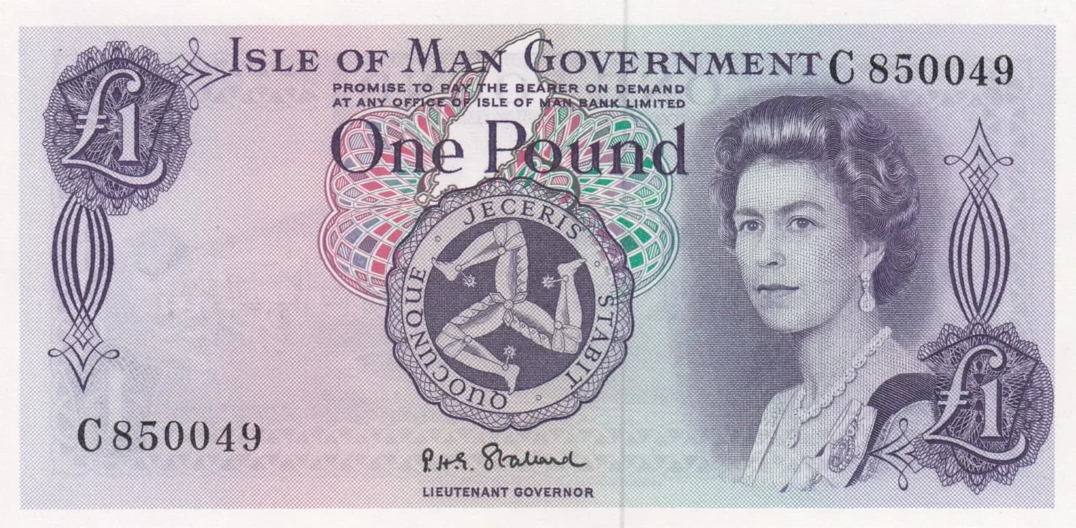 1 pound 1972 from Isle of Man, P-29a