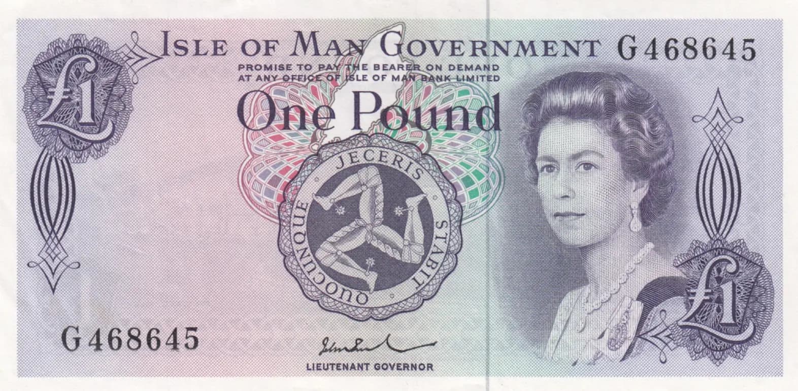 1 pound 1975 from Isle of Man, P-29d