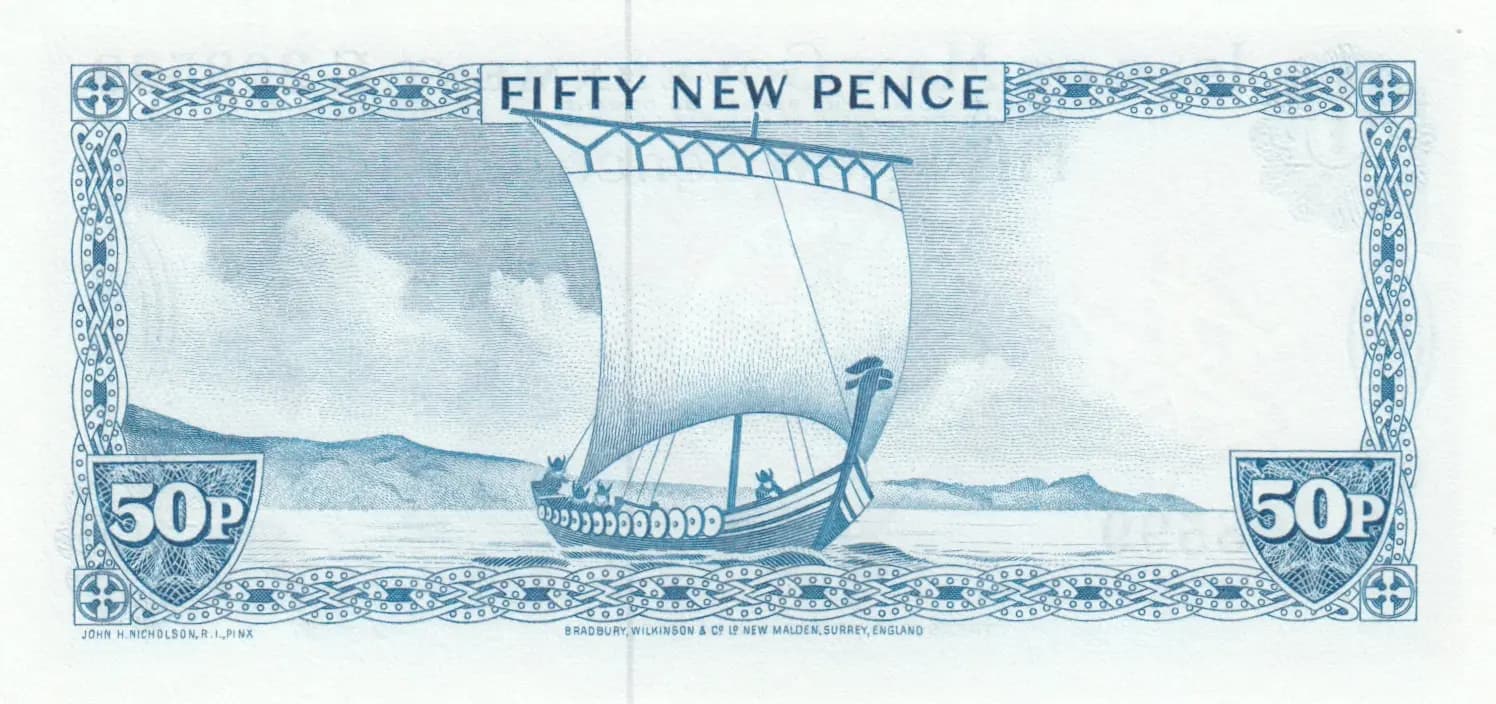 50 new pence 1979 from Isle of Man, P-33 (1979) — image 2