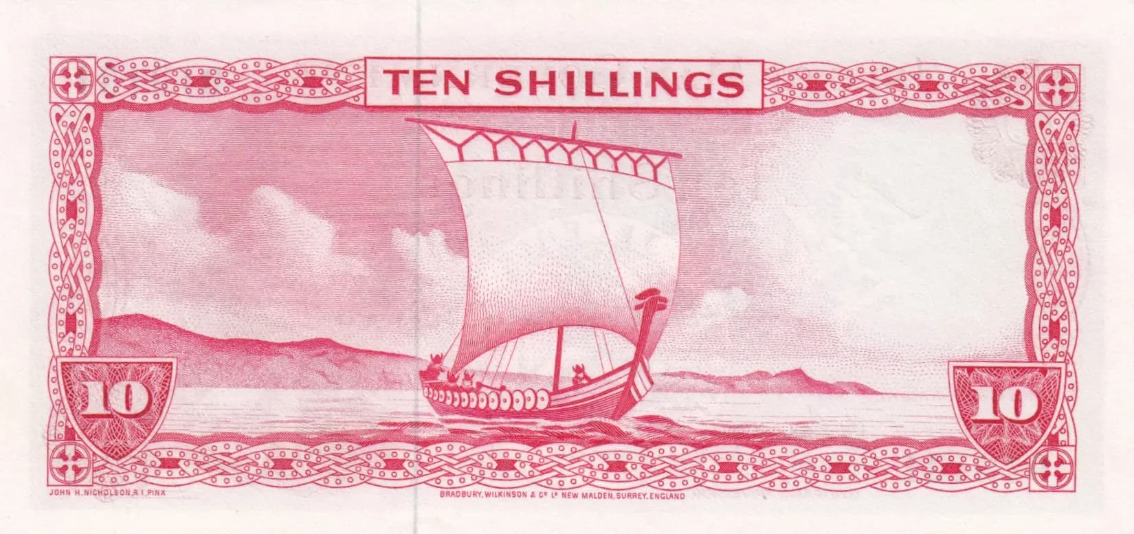 10 shillings 1961 from Isle of Man, P-24a (1961) — image 2