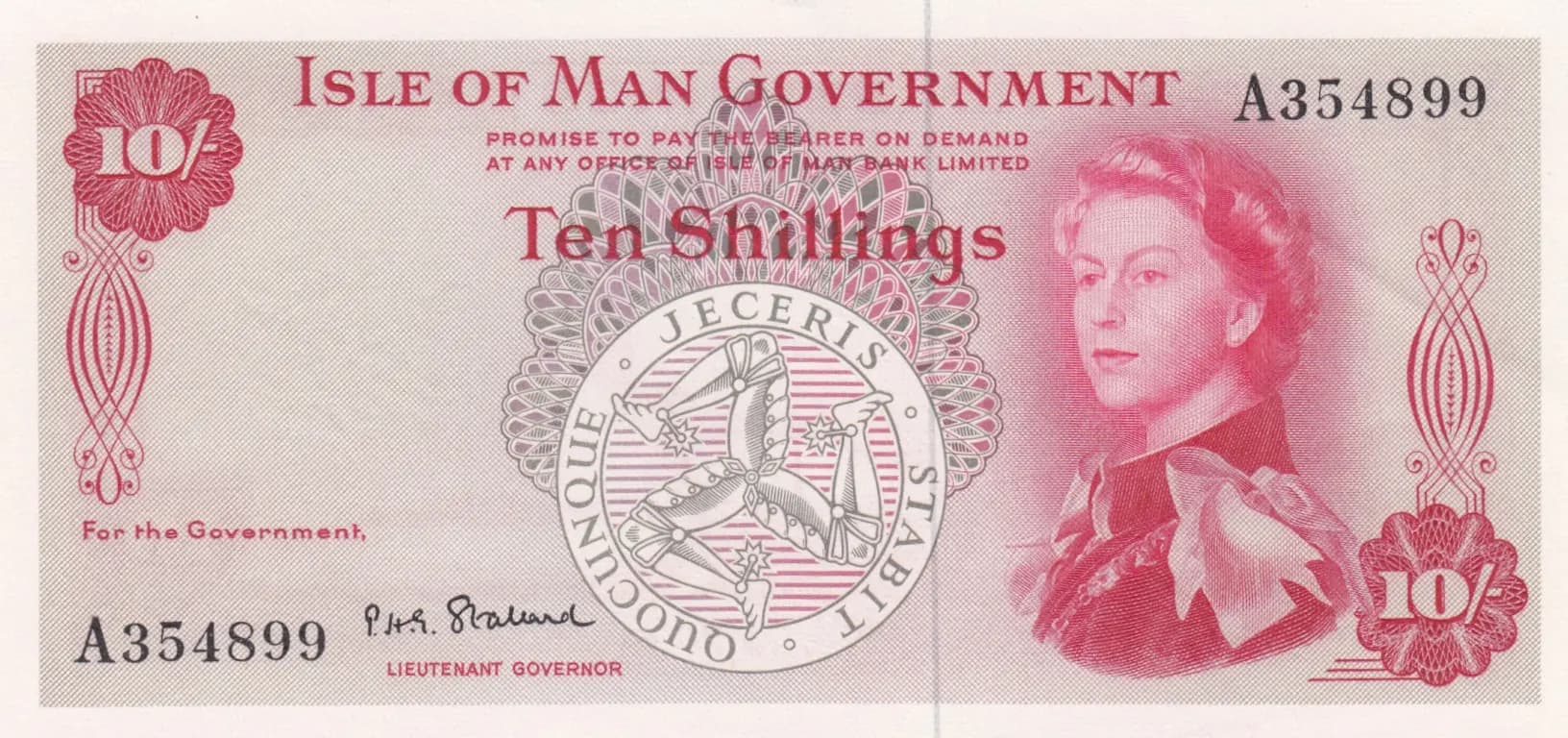 10 shillings 1967 from Isle of Man, P-24b