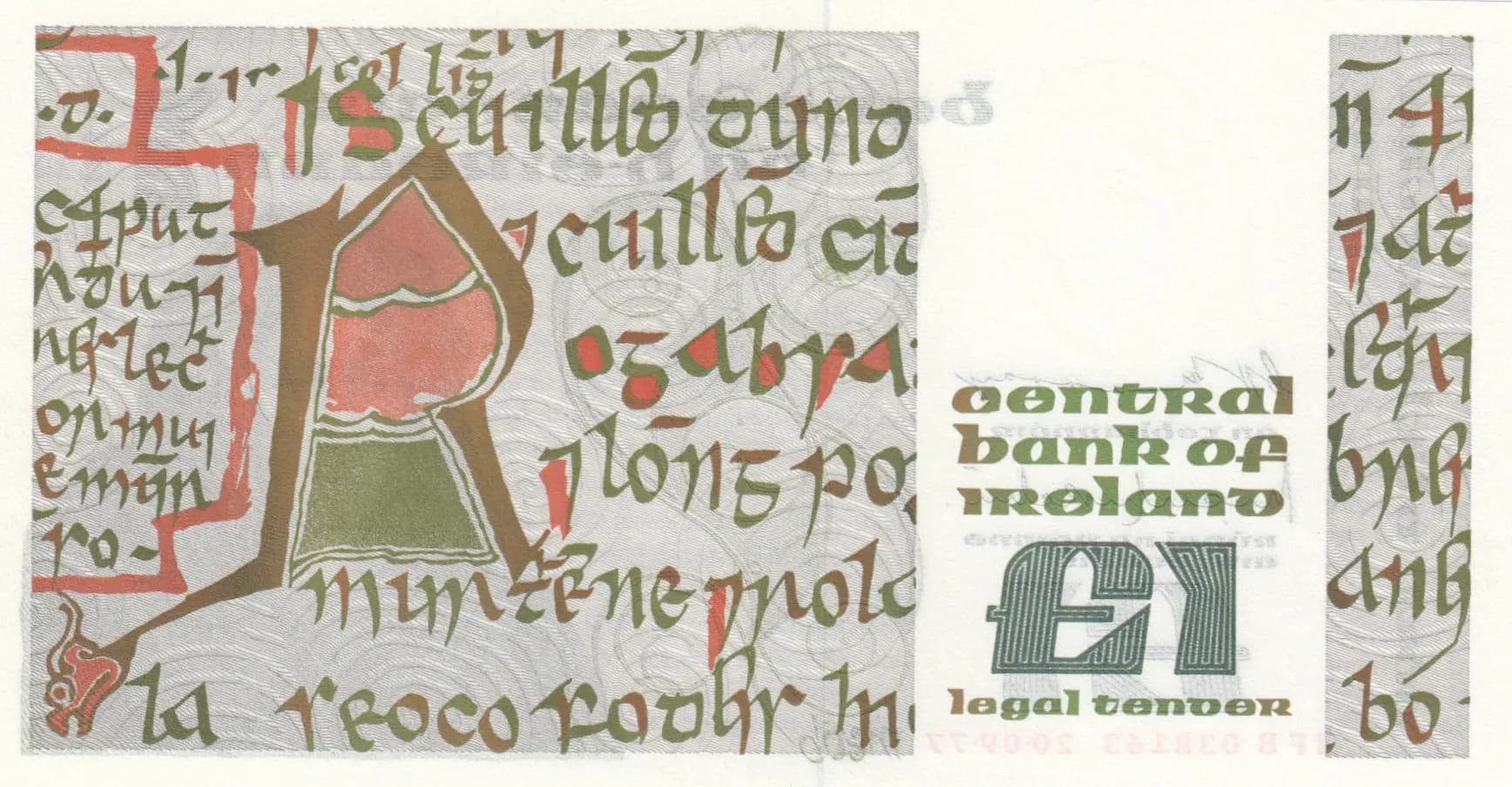 1 pound 1977 from Ireland, P-70a (1977) — image 2