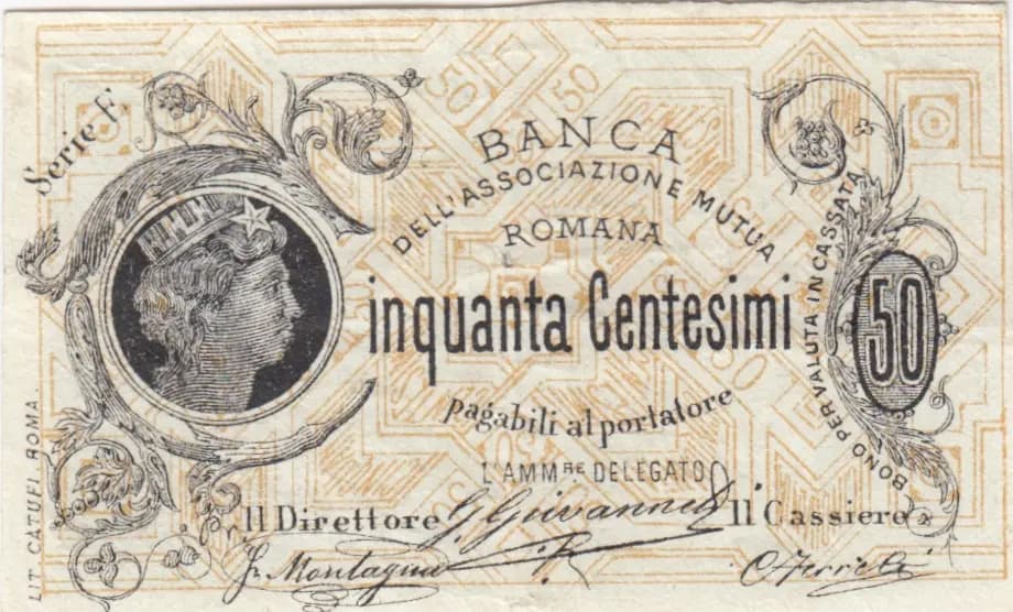 50 centesimi from Italy, P-unlisted () — image 1