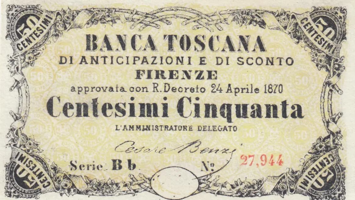 50 centesimi 1870 from Italy, P-unlisted (1870) — image 1