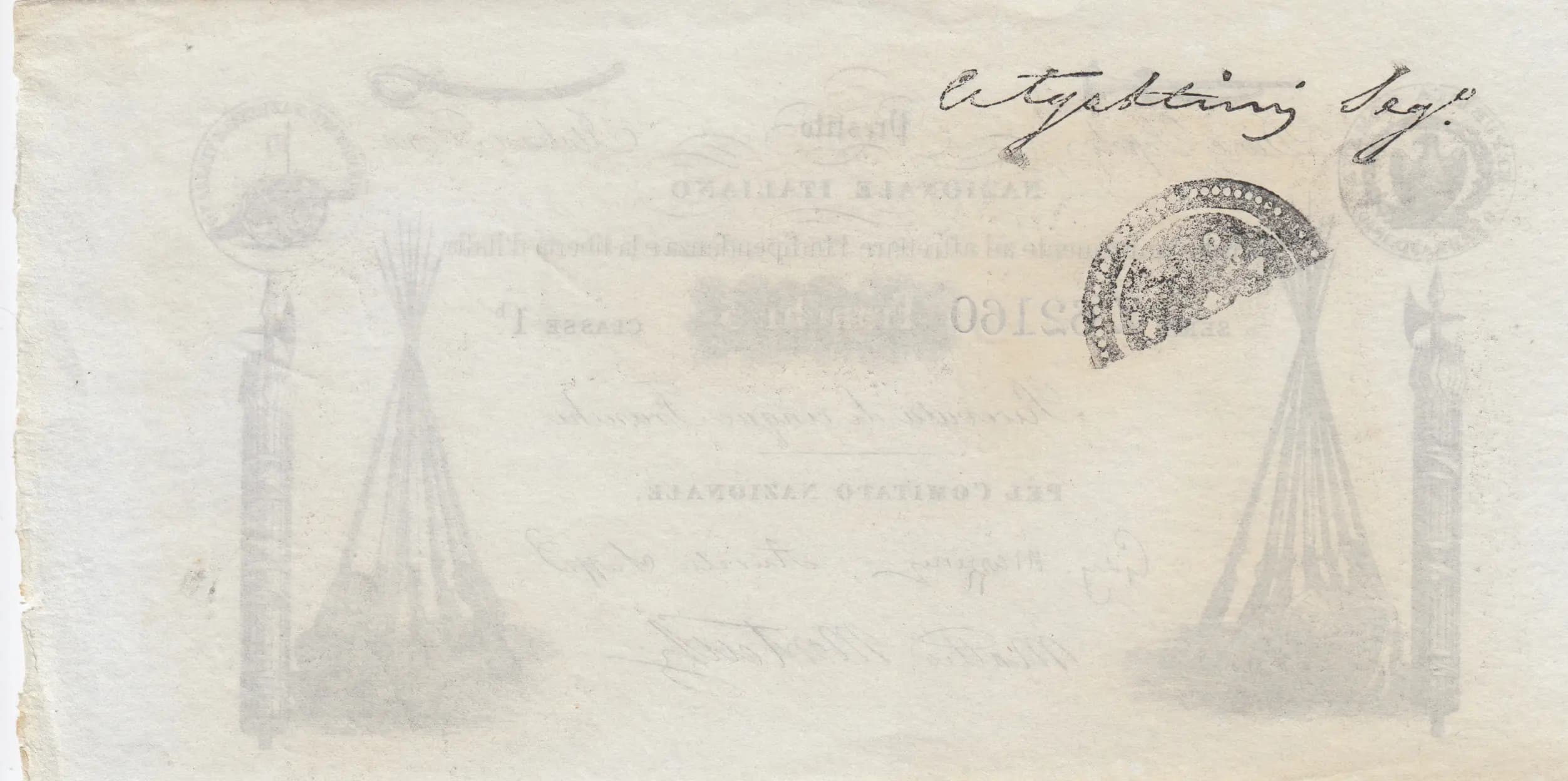 5 franchi from Italy, P-unlisted () — image 2