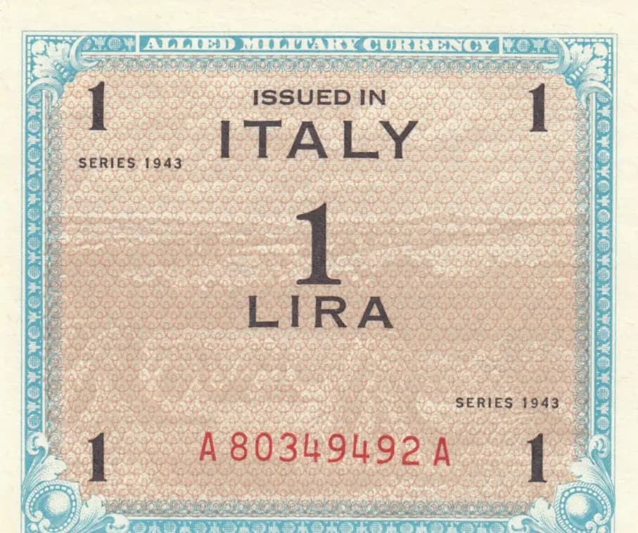 2 lire 1943 from Italy, P-M11b (1943) — image 1