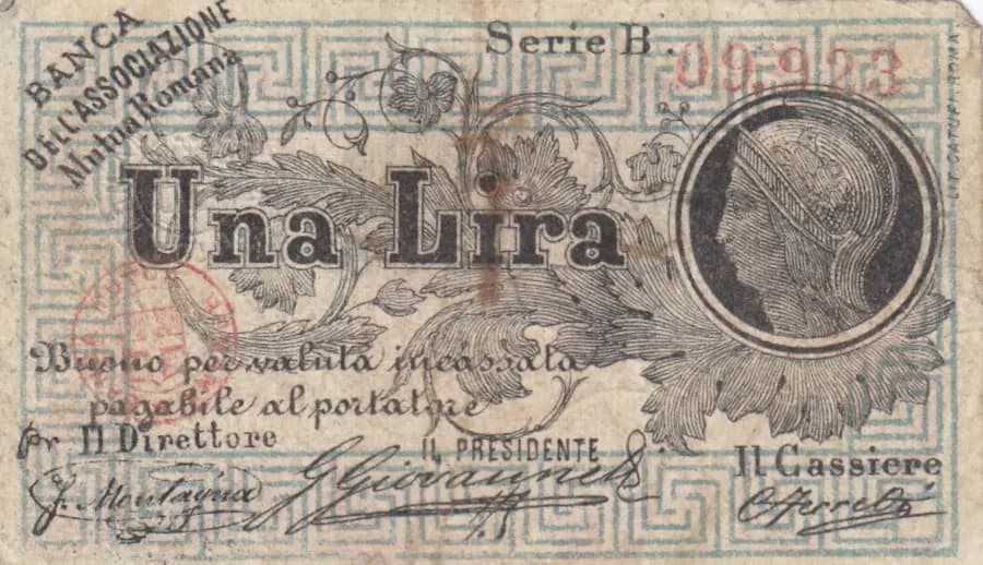 1 lira from Italy, P-unlisted () — image 1