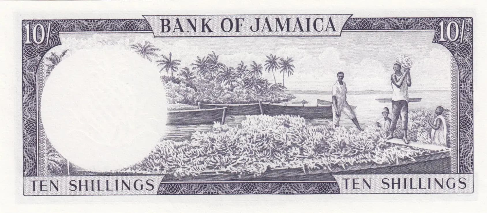 10 shillings 1964 from Jamaica, P-51Bc (1964) — image 2