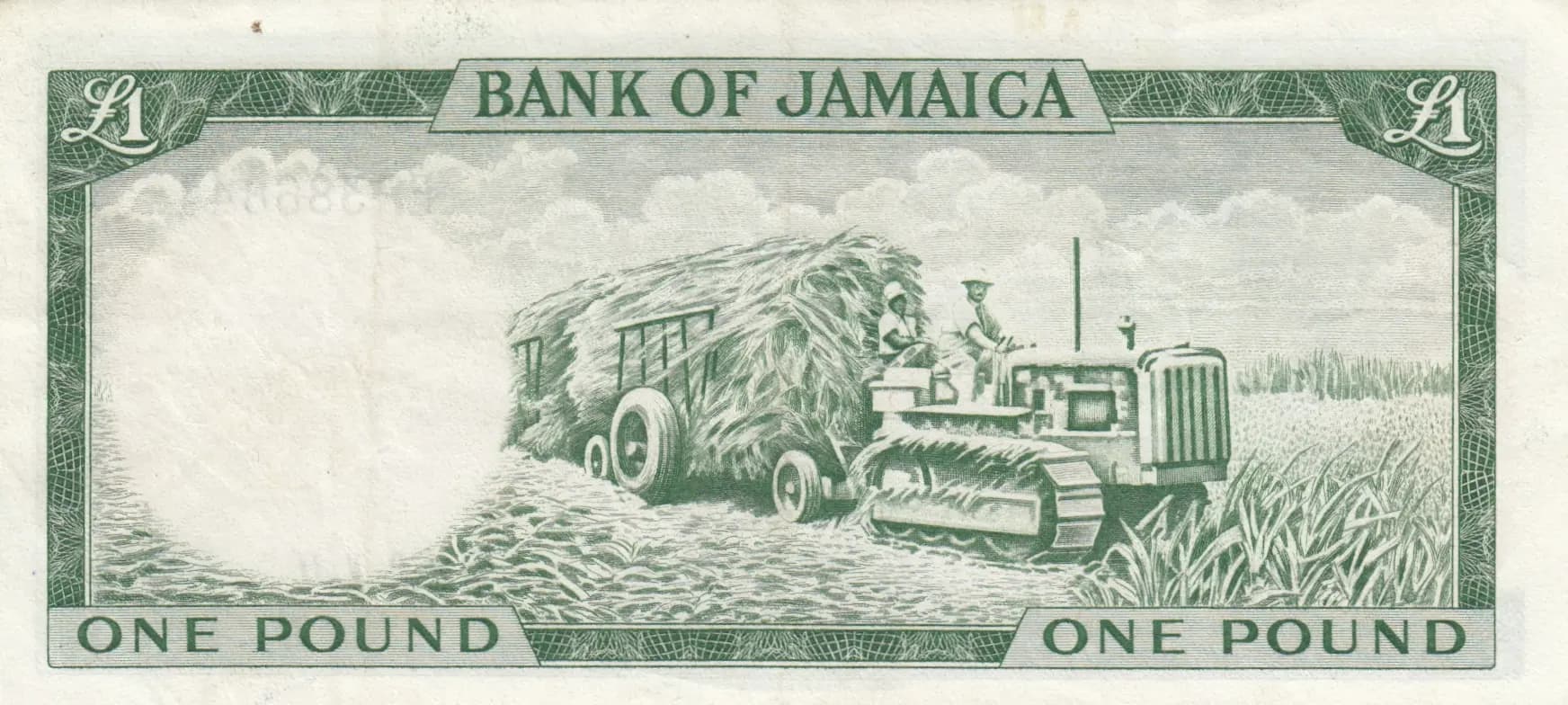 1 pound 1964 from Jamaica, P-51Cd (1964) — image 2