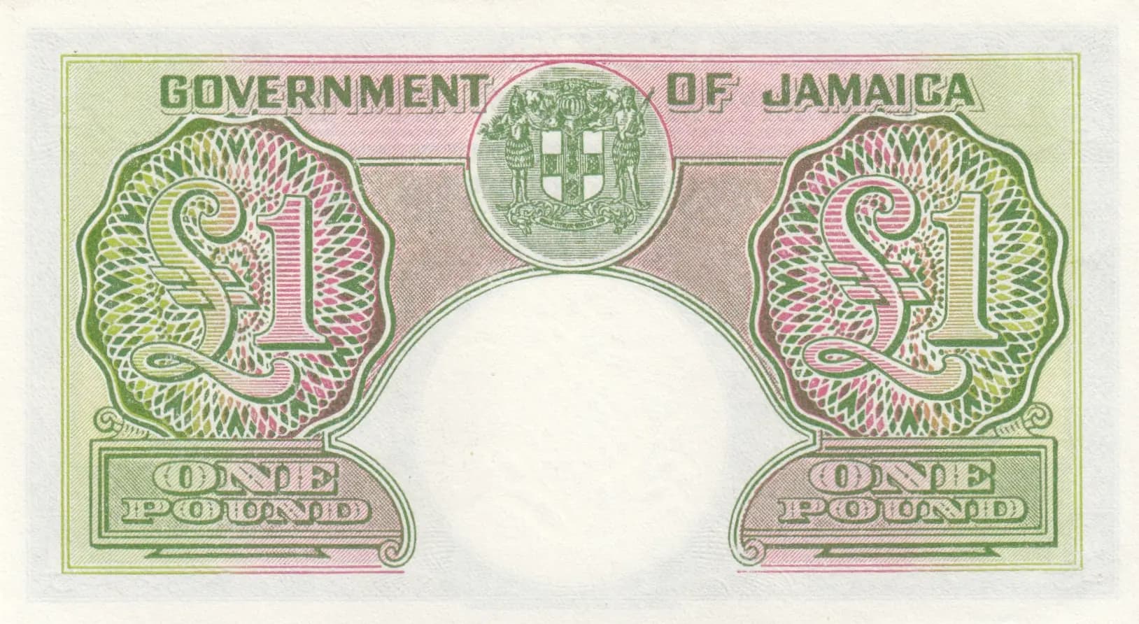 1 pound 1957 from Jamaica, P-41b (1957) — image 2