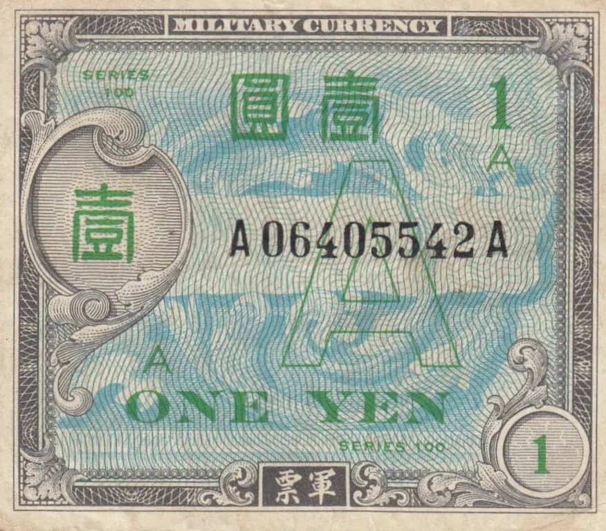 1 yen 1946 from Japan, P-66 (1946) — image 1