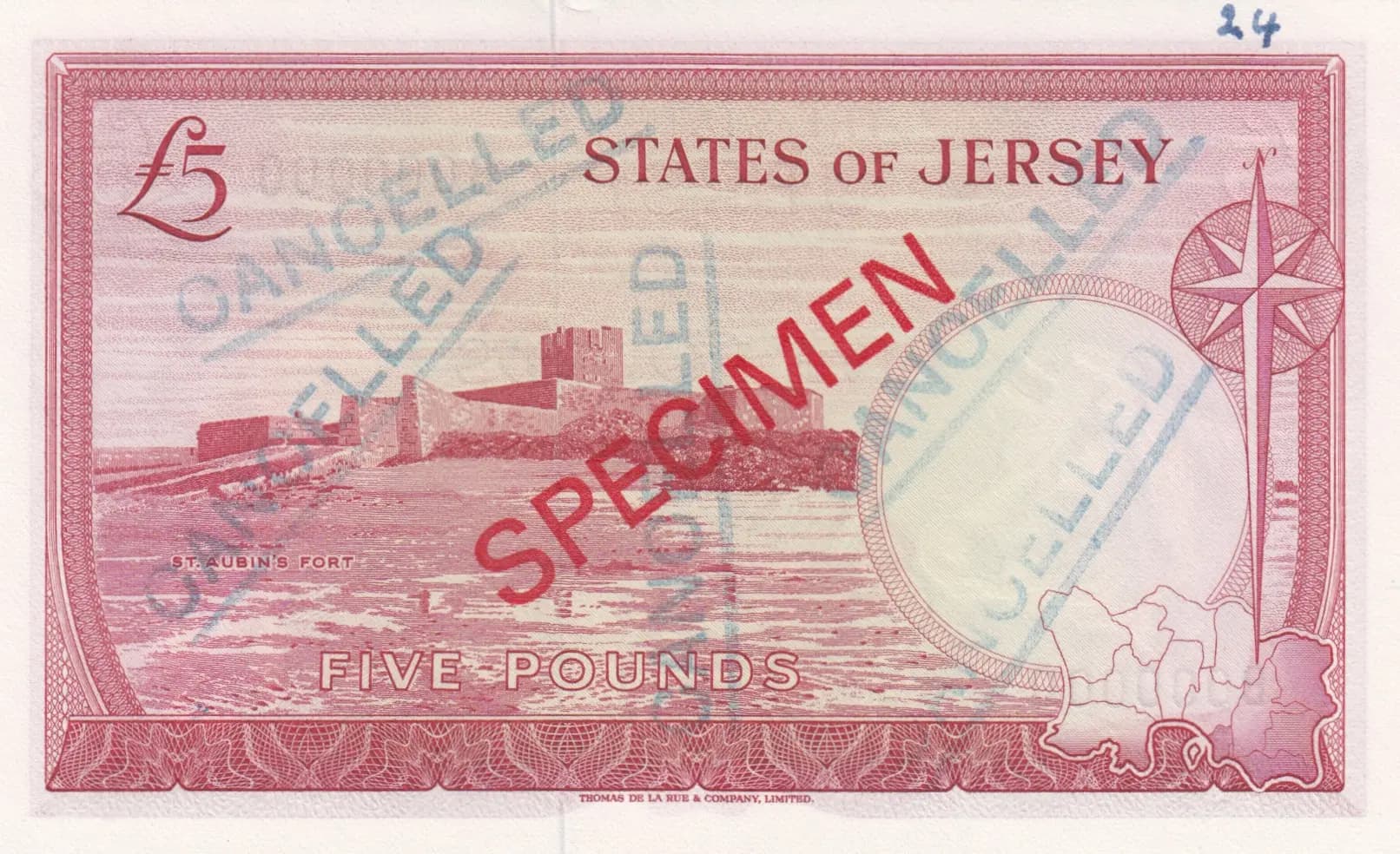 5 pounds 1963 specimen from Jersey, P-9bs (1963) — image 2