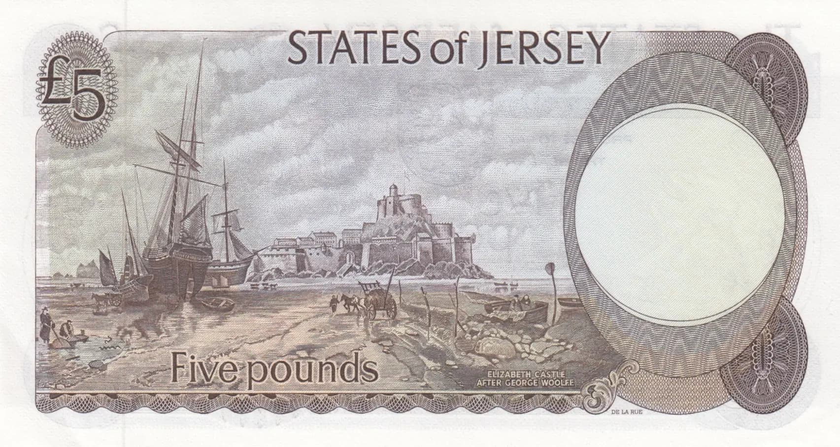 5 pounds 1976 from Jersey, P-12a (1976) — image 2