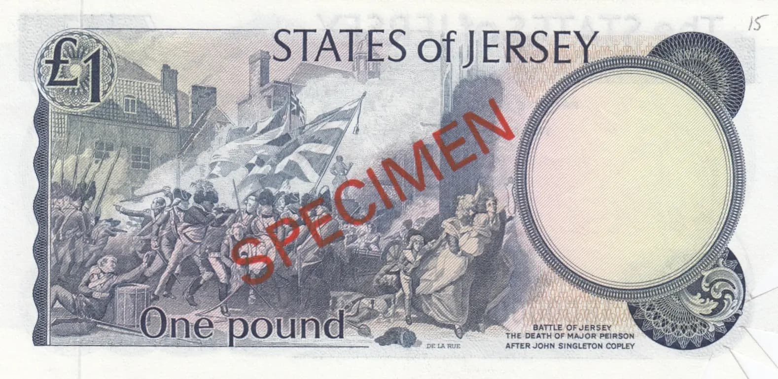 1 pound 1976 specimen from Jersey, P-11as (1976) — image 2