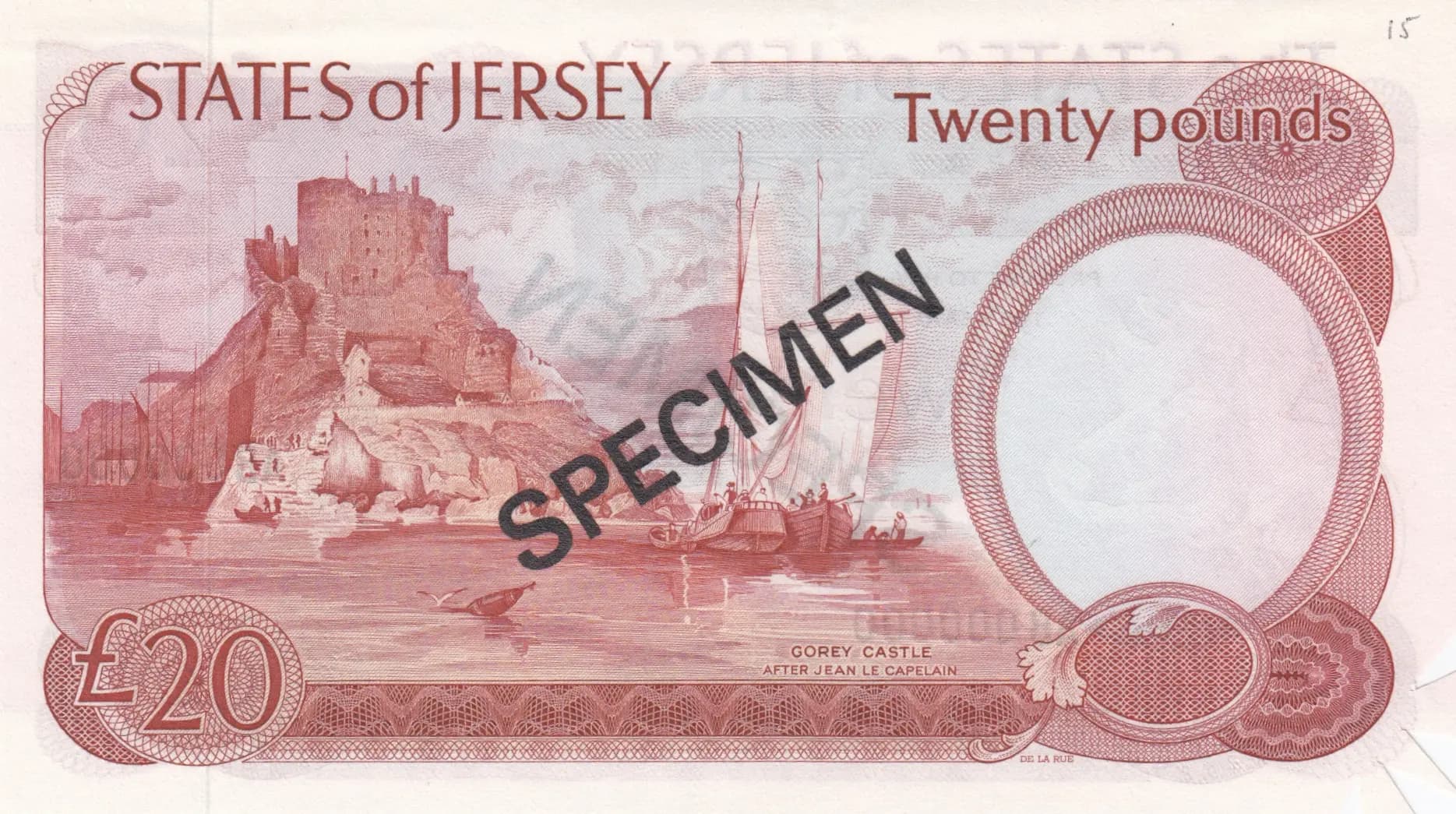 20 pounds 1976 specimen from Jersey, P-14as (1976) — image 2