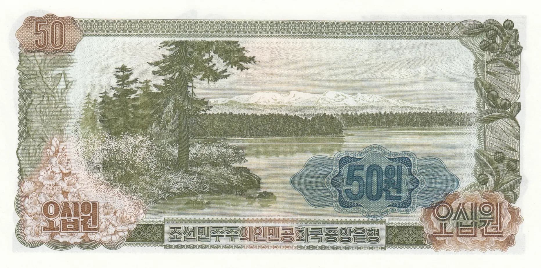 50 won 1978 from Korea North, P-21e (1978) — image 2