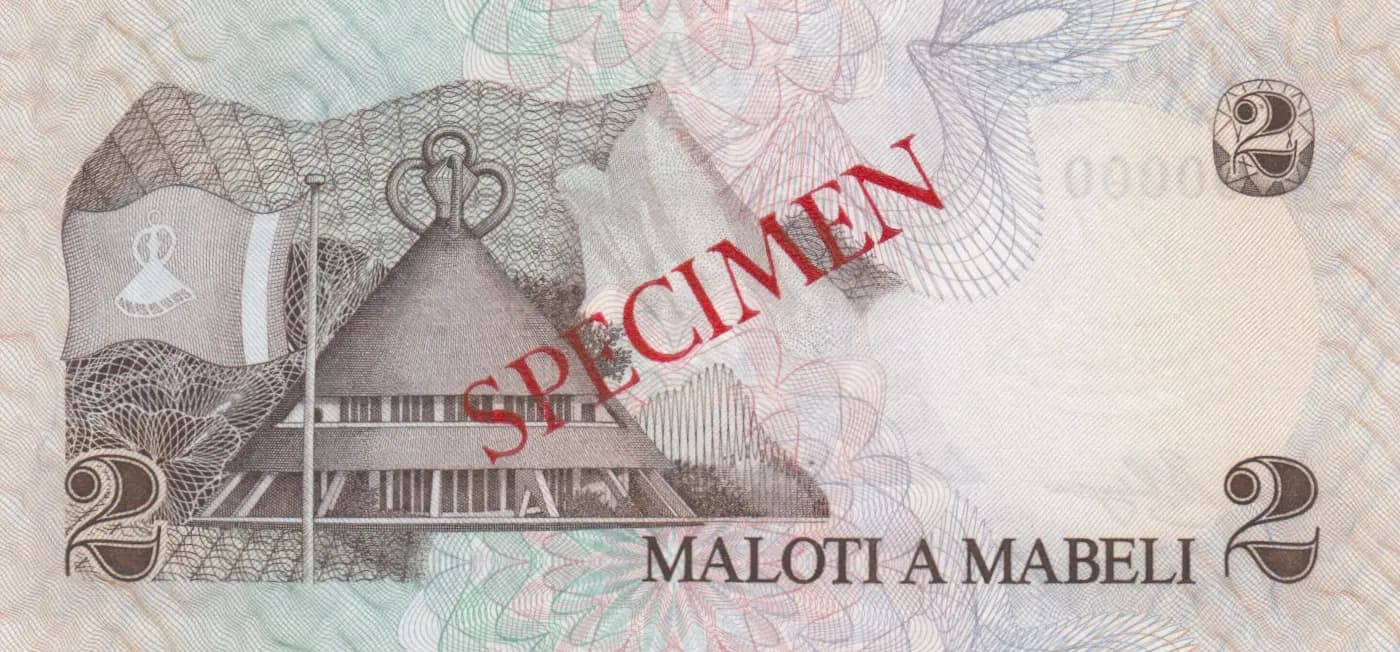 2 maloti 1979 specimen from Lesotho, P-1s (1979) — image 2