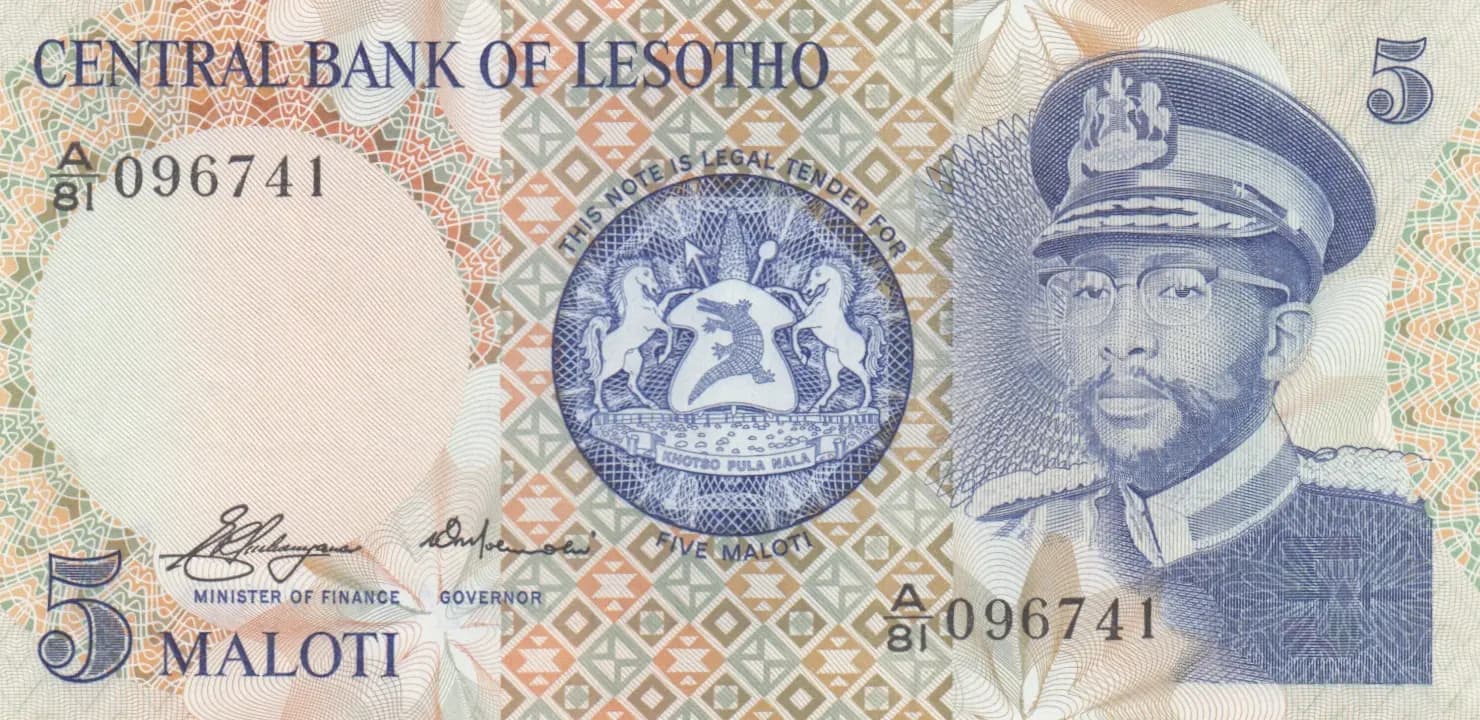 5 maloti 1981  from Lesotho, P-5 (1981) — image 1