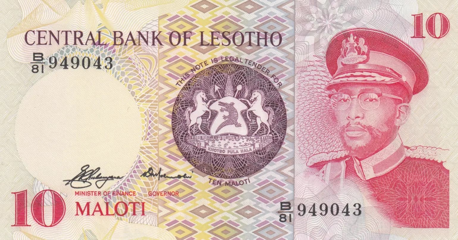 10 maloti 1981  from Lesotho, P-6a