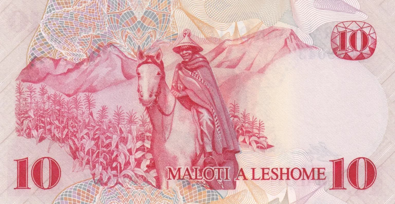 10 maloti 1981  from Lesotho, P-6a (1981) — image 2