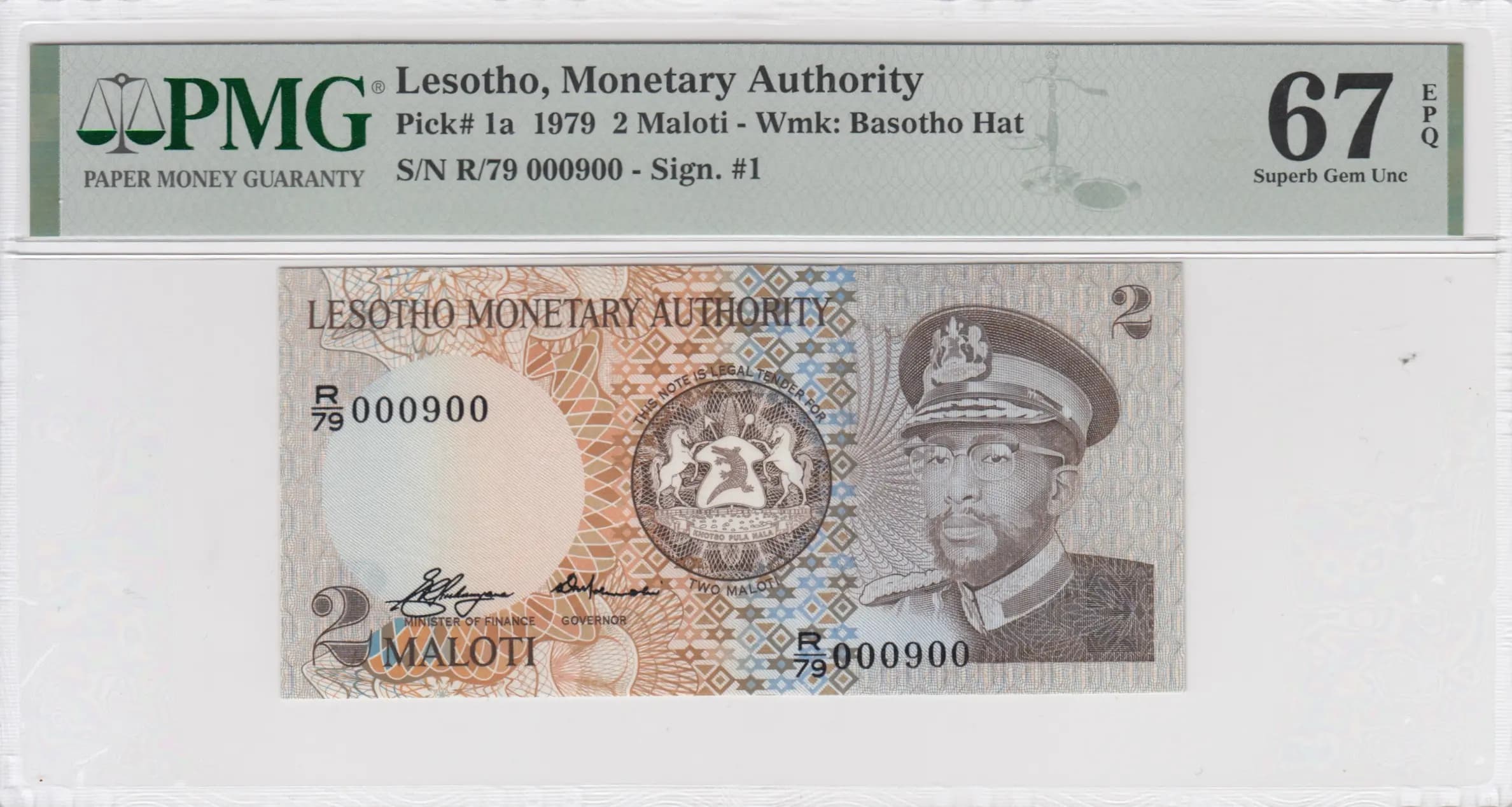 2 maloti 1979  from Lesotho, P-1a