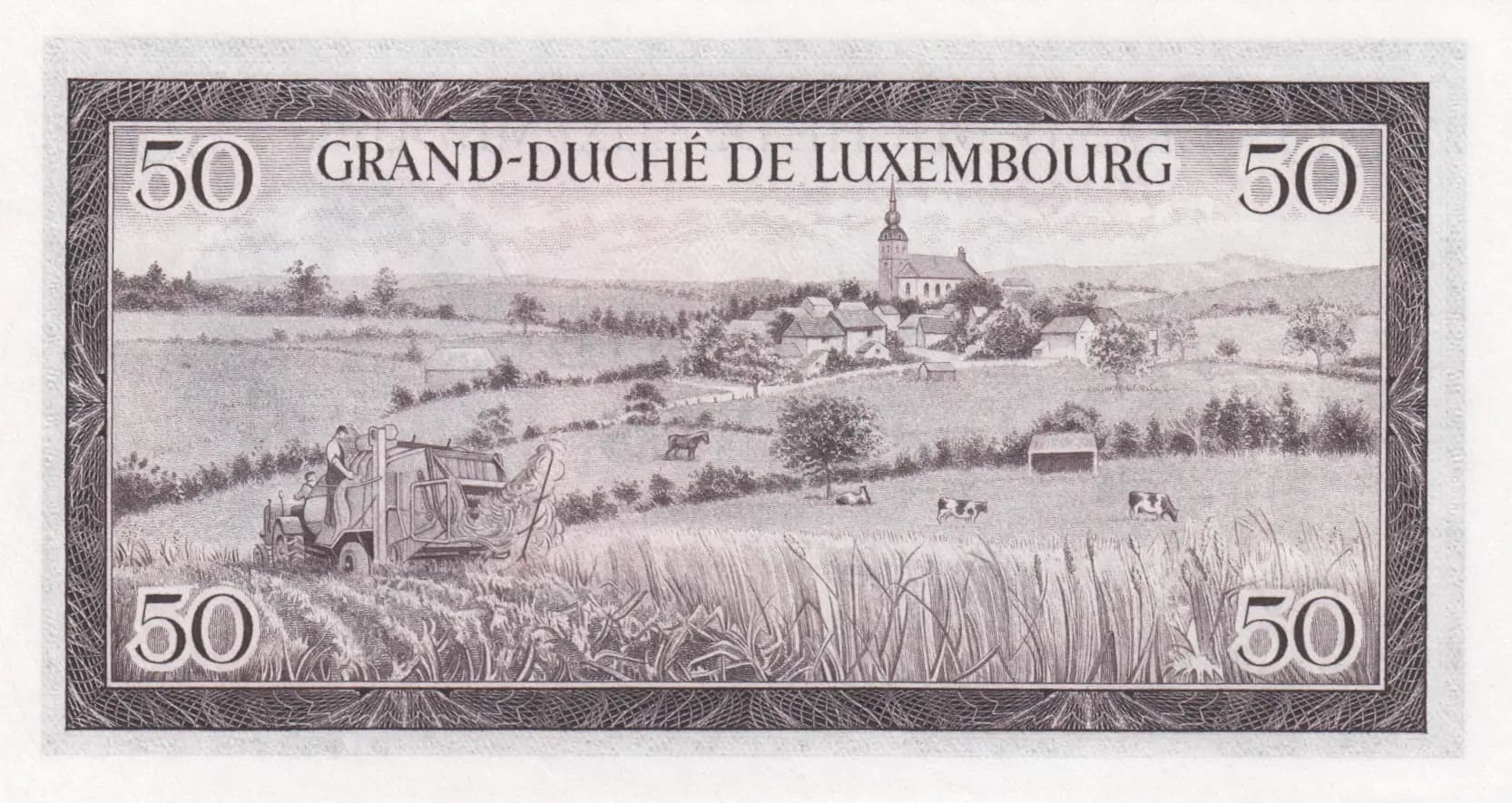 50 francs 1961 from Luxembourg, P-51 (1961) — image 2