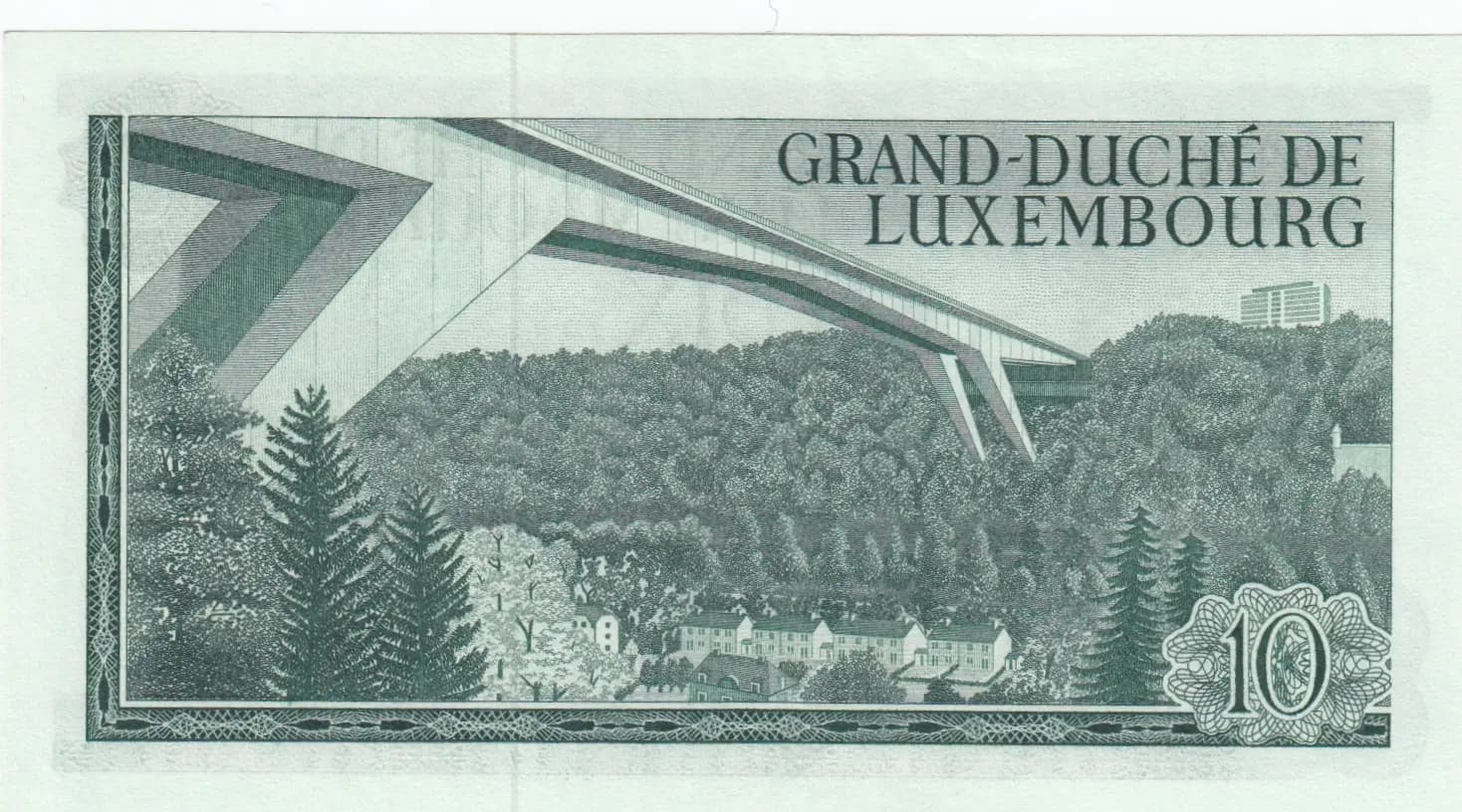 10 francs 1967 from Luxembourg, P-53 (1967) — image 2