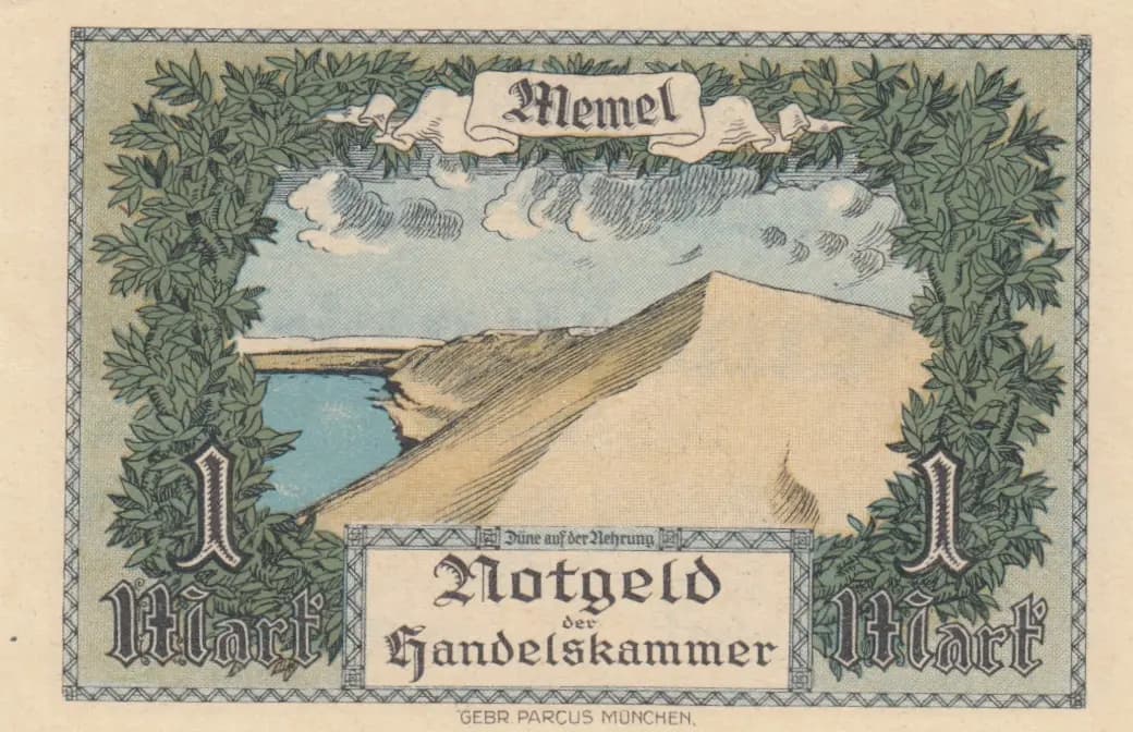 1 mark 1922 from Memel, P-2 (1922) — image 2