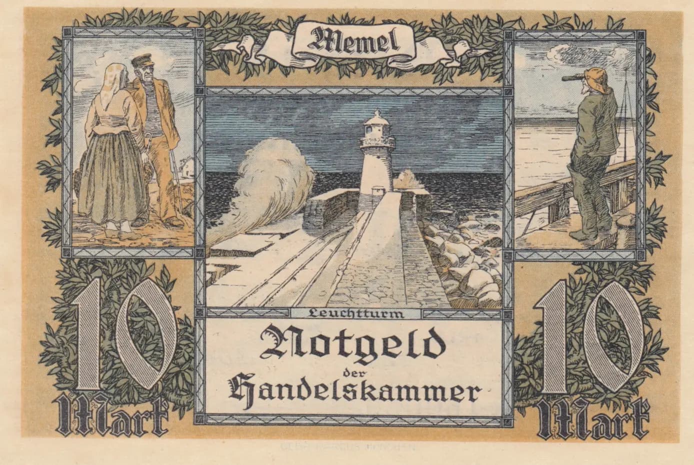 10 mark 1922 from Memel, P-5 (1922) — image 2