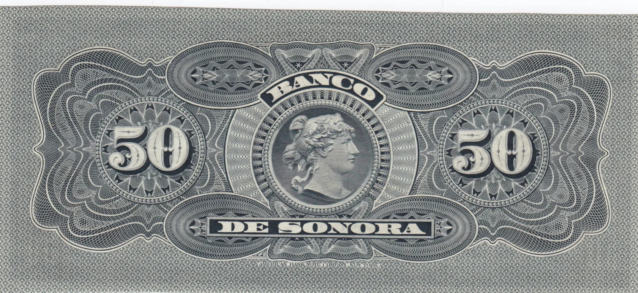 50 pesos 1898-1911 from Mexico, P-S422r (1911) — image 2