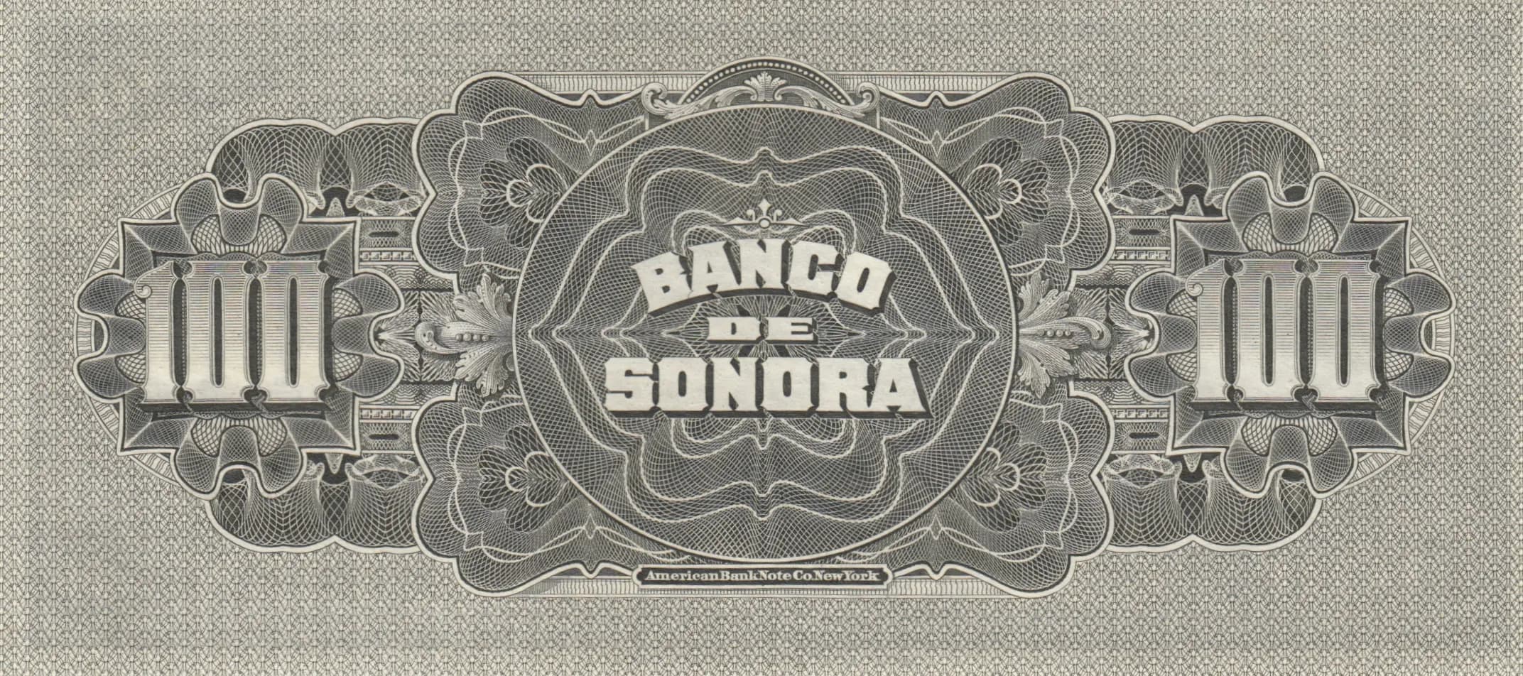 100 pesos 1898-1911 from Mexico, P-S423r (1911) — image 2