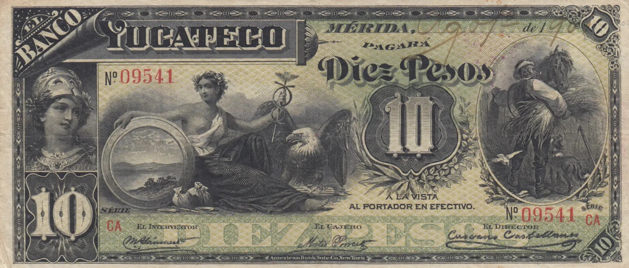 10 pesos 190? from Mexico, P-S468a