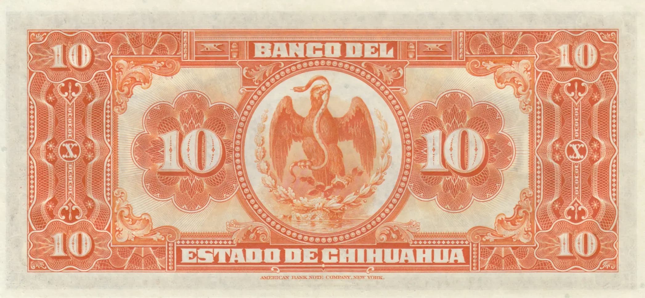 10 pesos 1913 from Mexico, P-S133 (1913) — image 2