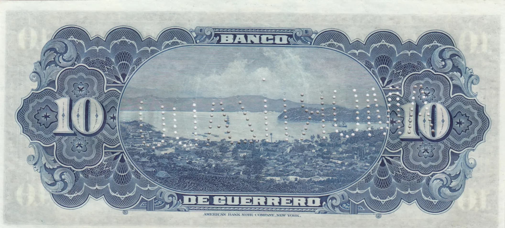 10 pesos 1914 from Mexico, P-S299b (1914) — image 2