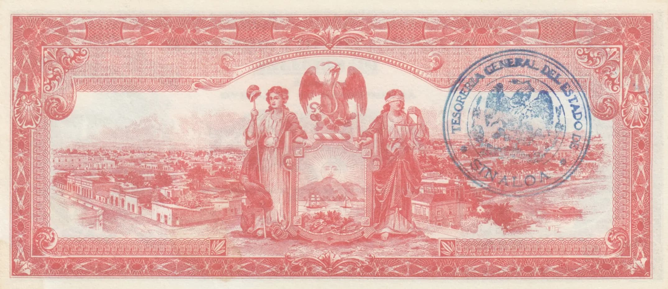 5 pesos 1915 from Mexico, P-S1044b (1915) — image 2