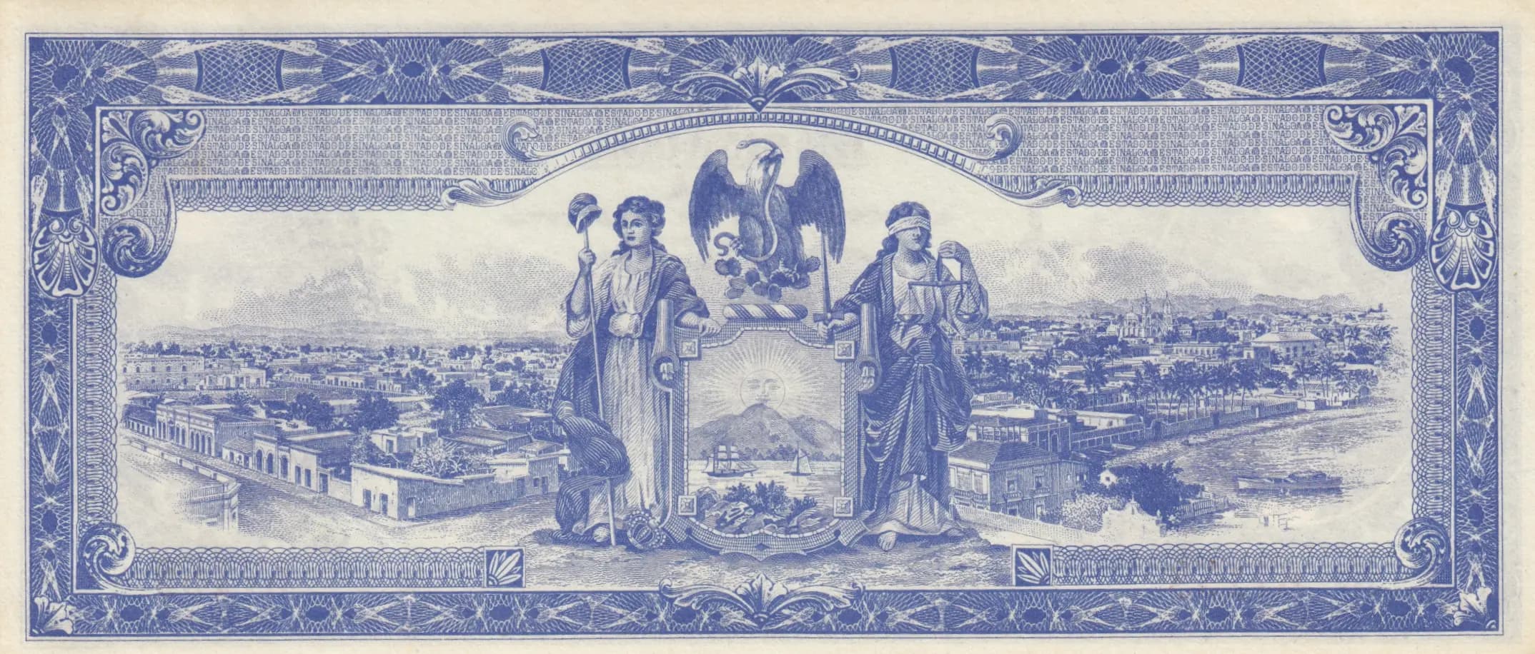 10 pesos 1915 from Mexico, P-S1045a (1915) — image 2