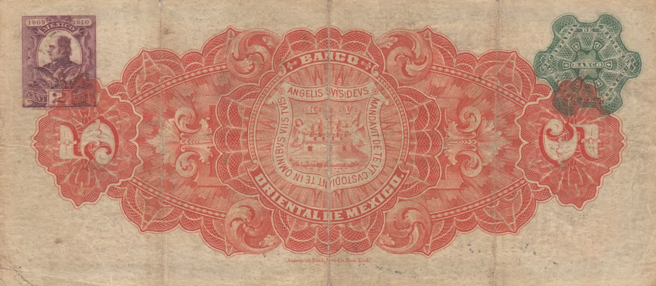 5 pesos 1909 from Mexico, P-S381b (1909) — image 2
