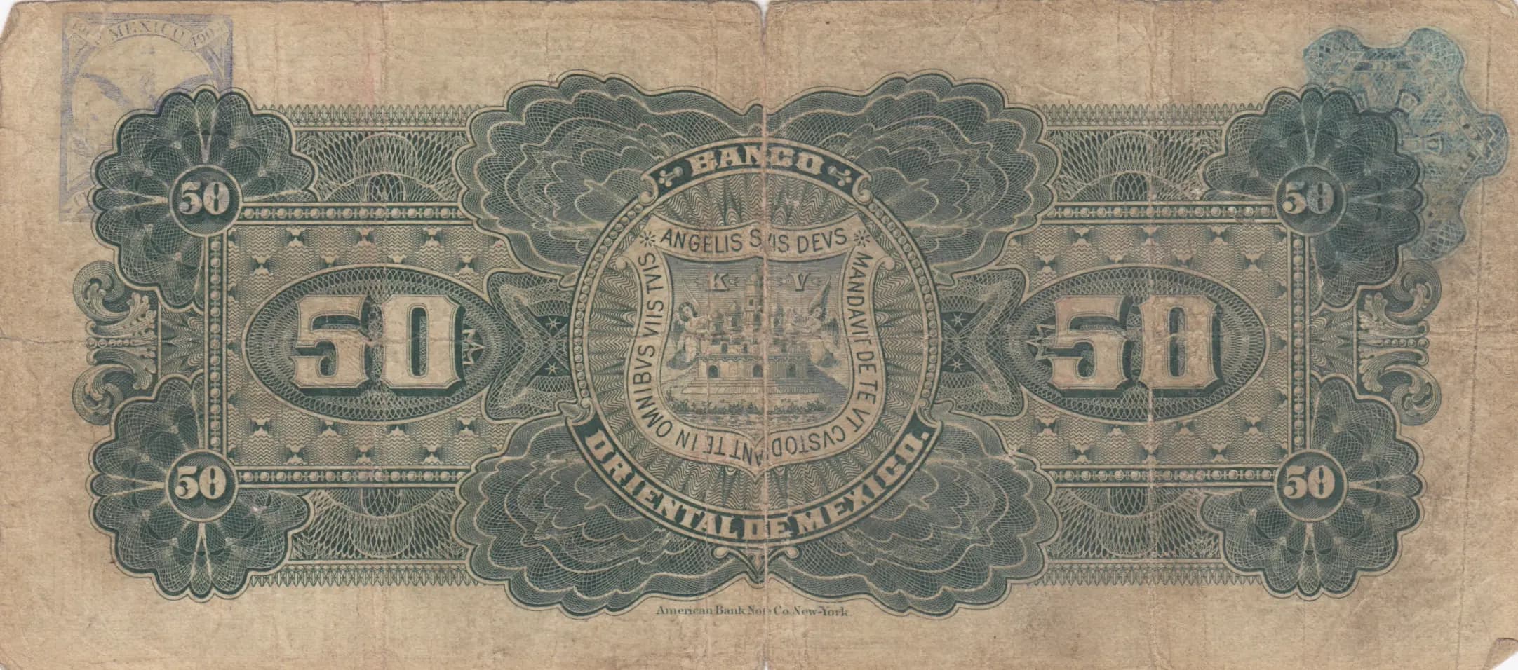 50 pesos 1903 from Mexico, P-S384b (1903) — image 2